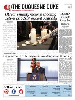 DU Community Mourns Shooting Victims As U.S. President Visits City