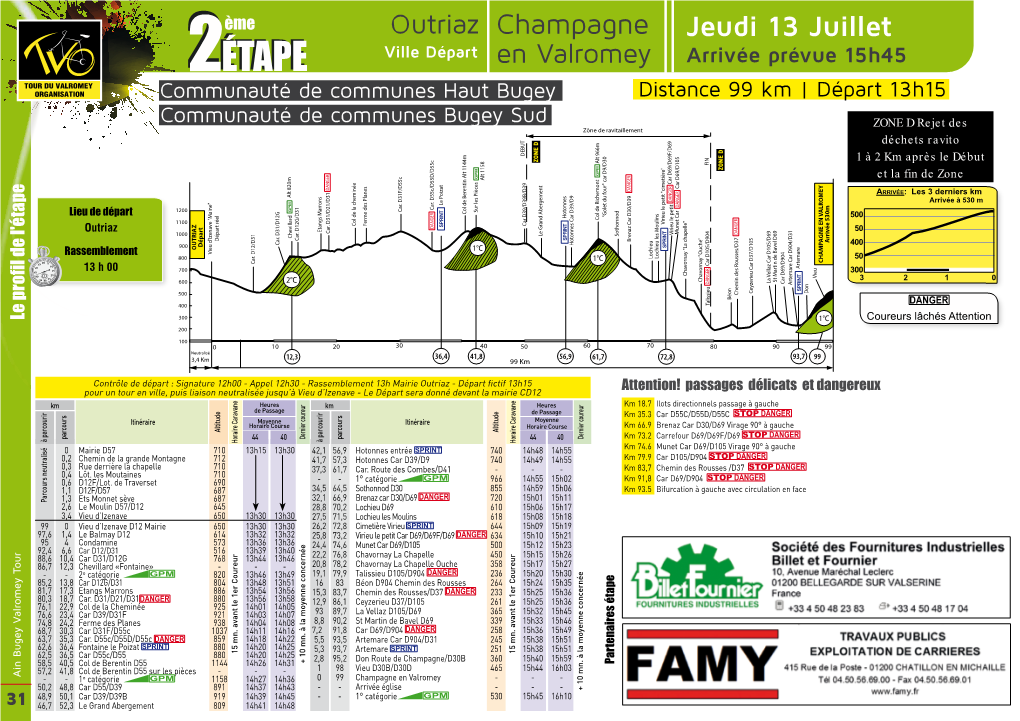 Jeudi 13 Juillet Outriaz Champagne