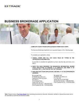 Business Brokerage Application