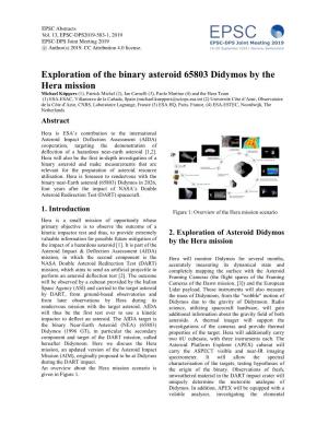 Exploration of the Binary Asteroid 65803 Didymos by the Hera Mission