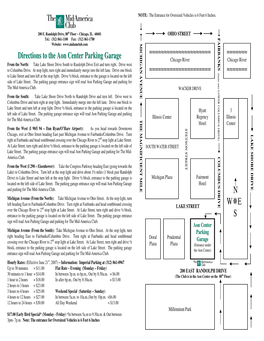 N Will Read Aon Parking Garage and Parking for the Mid-America Club
