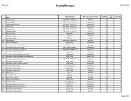 Tropicalexotique First Q 2020