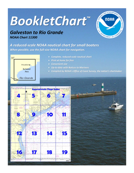 Bookletchart™ Galveston to Rio Grande NOAA Chart 11300