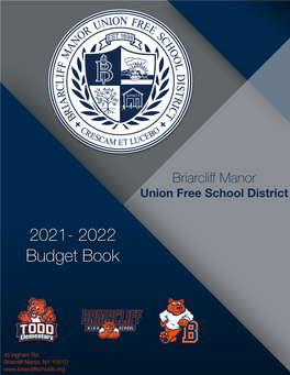 2021-22 Briarcliff Manor UFSD Budget Book