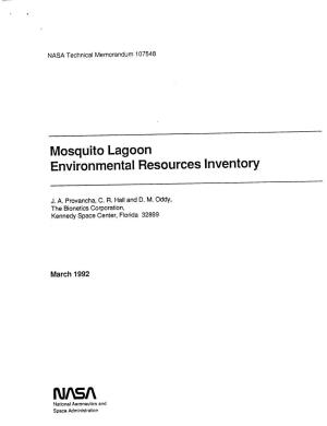 Mosquito Lagoon Environmental Resources Inventory