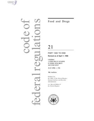 FOOD and DRUGS Is Composed of Nine Volumes