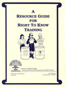 Resource Guide for Right to Know Training