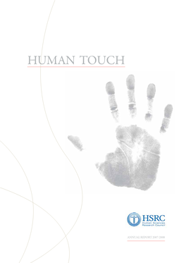 HSRC Annual Report 2007 2008 Full Document.Pdf