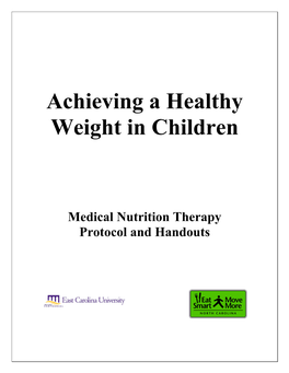 Medical Nutrition Therapy Protocol and Handouts