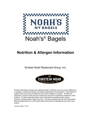 Nutrition & Allergen Information