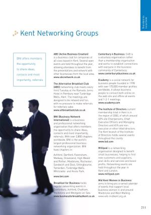 Kent Networking Groups Maidstone Andwestgate-On-Sea