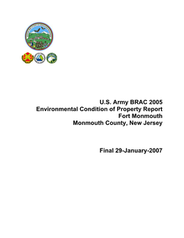 U.S. Army BRAC 2005 Environmental Condition of Property Report Fort Monmouth Monmouth County, New Jersey