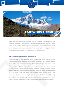 Likely the Most Well-Known Multi-Day Hike in the Area, the Santa Cruz Trek Deserves Every Bit of Its Popularity