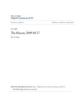 The Ithacan, 2009-08-27