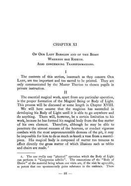 "Of Our Lady Babalon and of the Beast Whereon She