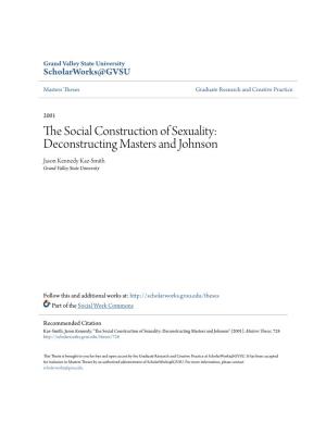 The Social Construction of Sexuality: Deconstructing Masters and Johnson