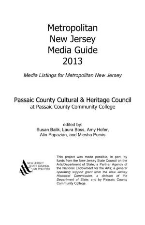 Metropolitan New Jersey Media Guide 2013