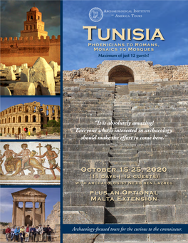 Tunisia Phoenicians to Romans, Mosaics to Mosques Maximum of Just 12 Guests!