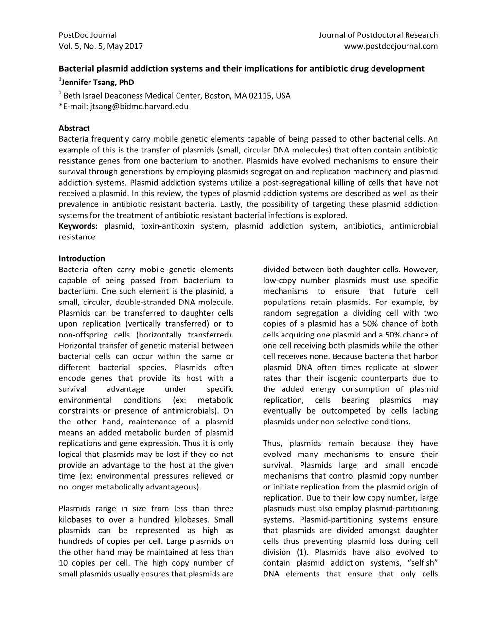 Bacterial Plasmid Addiction Systems and Their Implications for Antibiotic