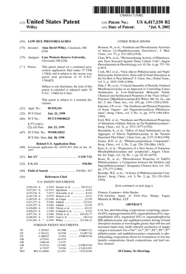 (12) United States Patent (10) Patent No.: US 6,417,150 B2 Willey (45) Date of Patent: *Jul