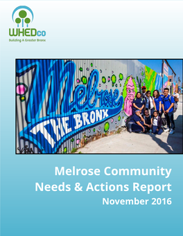 Melrose Community Needs & Actions Report