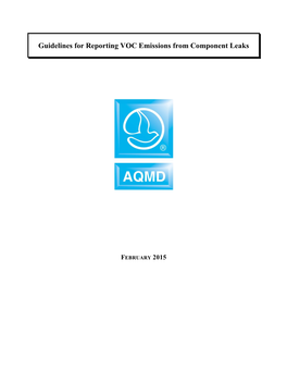 Guidelines for Reporting VOC Emissions from Component Leaks