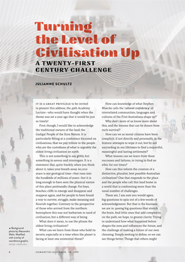 Turning the Level of Civilisation up a TWENTY-FIRST CENTURY CHALLENGE