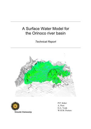 A Surface Water Model for the Orinoco River Basin