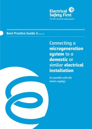 Connecting a Microgeneration System to a Domestic Or Similar Electrical Installation