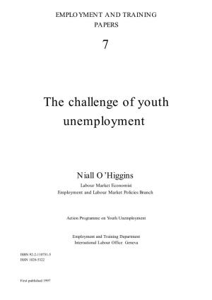 The Challenge of Youth Unemployment
