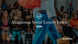 Altagamma Social Luxury Index 2020
