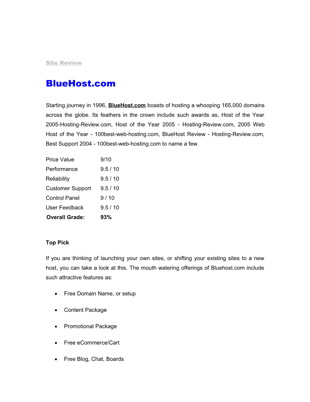 Starting It S Journey in 1996, Bluehost