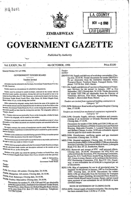 Government Gazette I';