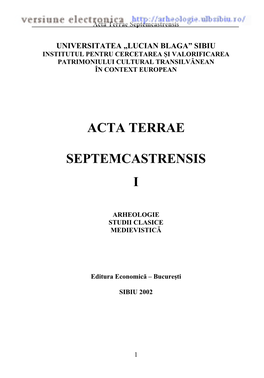 Acta Terrae Spetemcastrensis