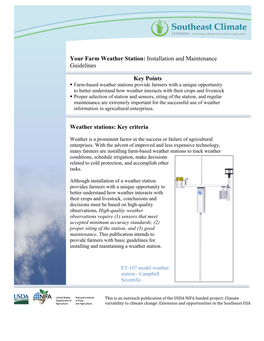 Farm Weather Station: Installation and Maintenance Guidelines