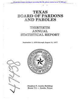 Texas Board of Pardons a D Paroles