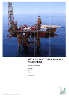 Māui Field Activities Impact Assessment