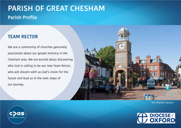 PARISH of GREAT CHESHAM Parish Profile