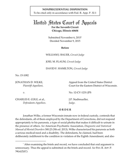 United States Court of Appeals for the Seventh Circuit Chicago, Illinois 60604