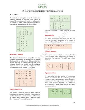 17.Matrices and Matrix Transformations (SC)