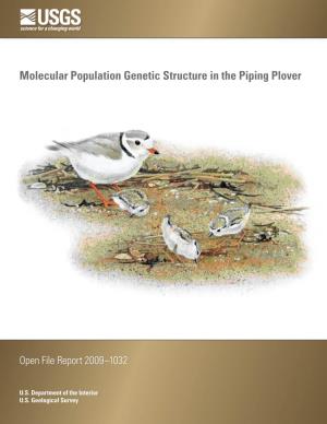 Molecular Population Genetic Structure in the Piping Plover