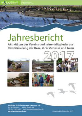 Jahresbericht Haseauenverein 2017