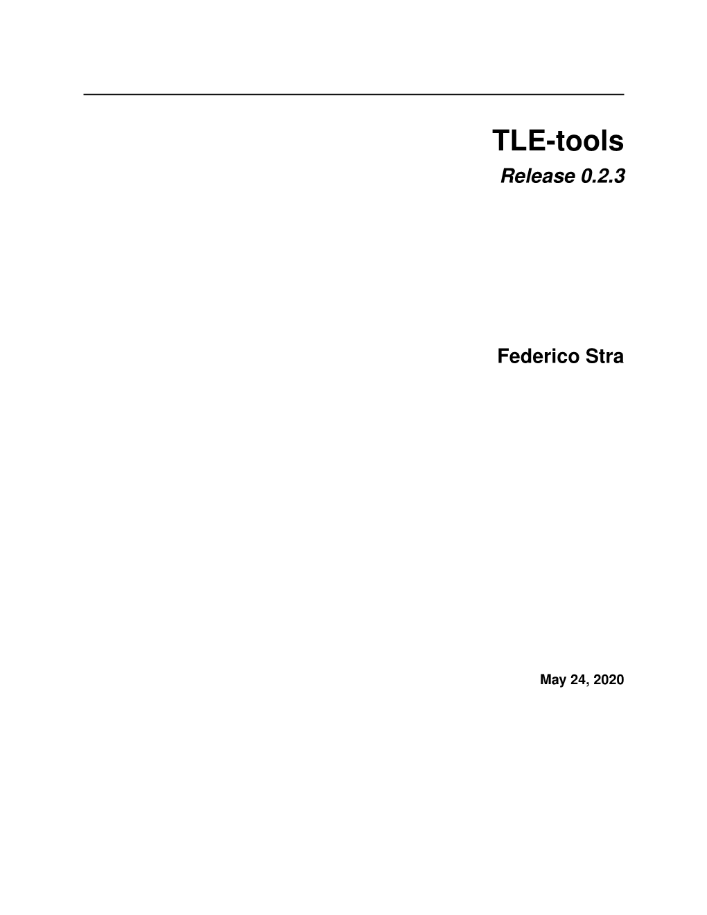 TLE-Tools's Documentation!