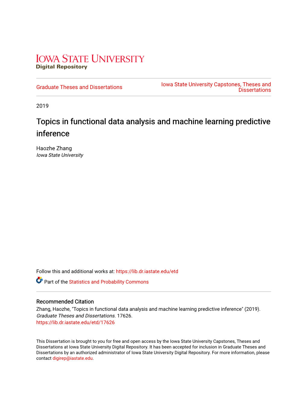 Topics in Functional Data Analysis and Machine Learning Predictive Inference
