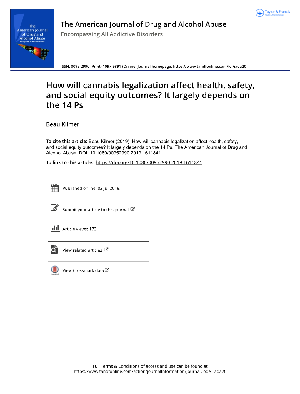 Cannabis Legalization and the 14 Ps