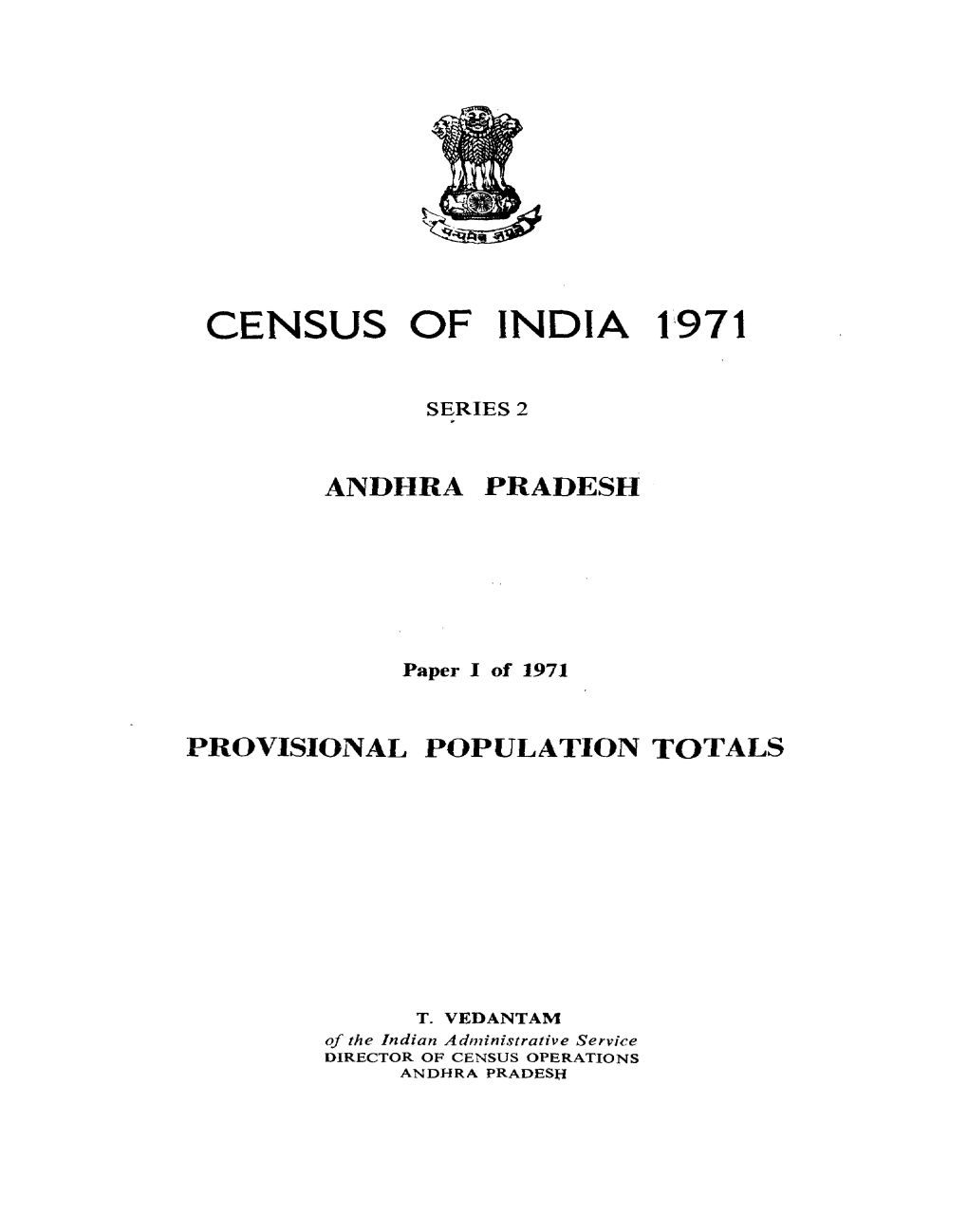 Provisional Population Totals, Series-2