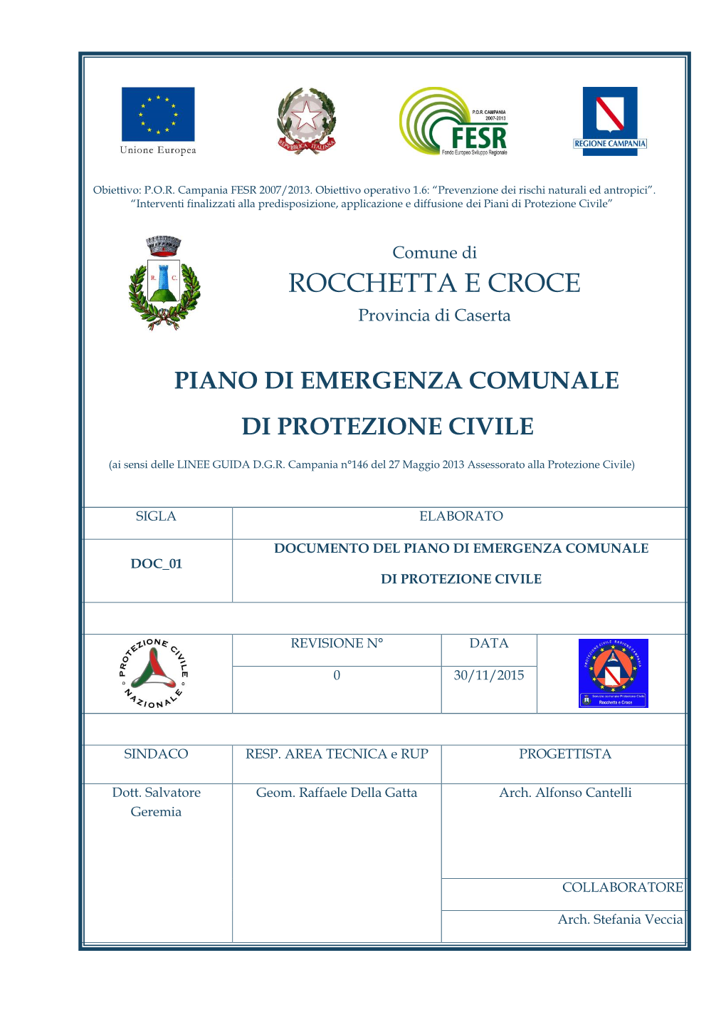 ROCCHETTA E CROCE Provincia Di Caserta