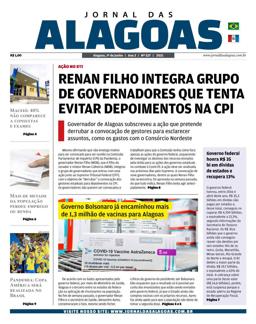 Renan Filho Integra Grupo De Governadores Que Tenta Evitar Depoimentos Na