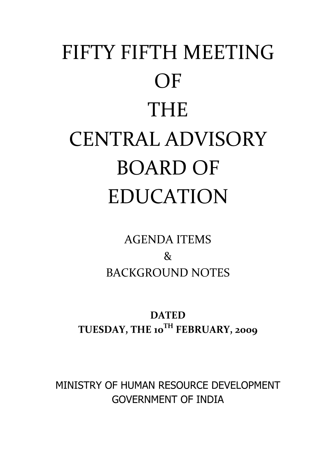 Central Advisory Board of Education