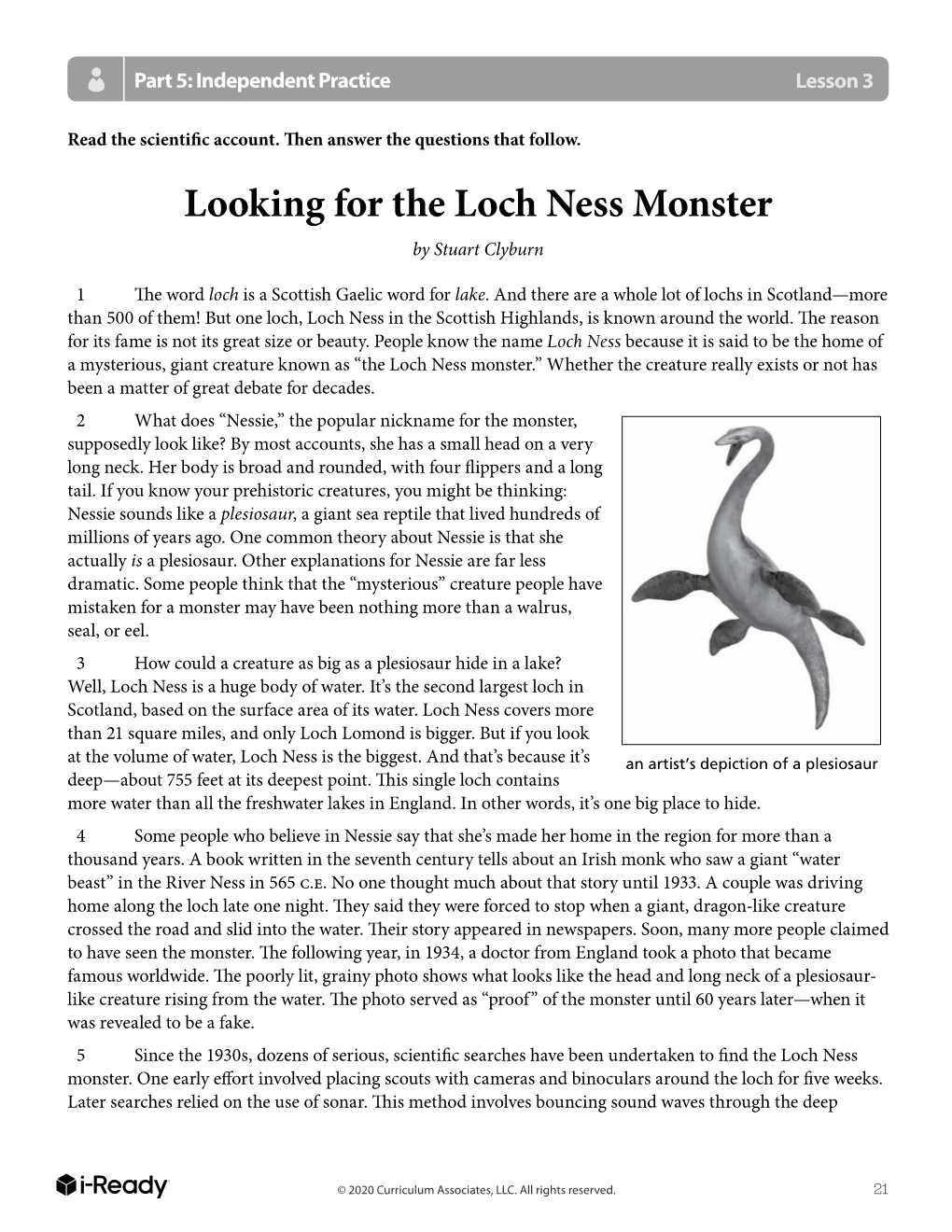 Looking for the Loch Ness Monster by Stuart Clyburn